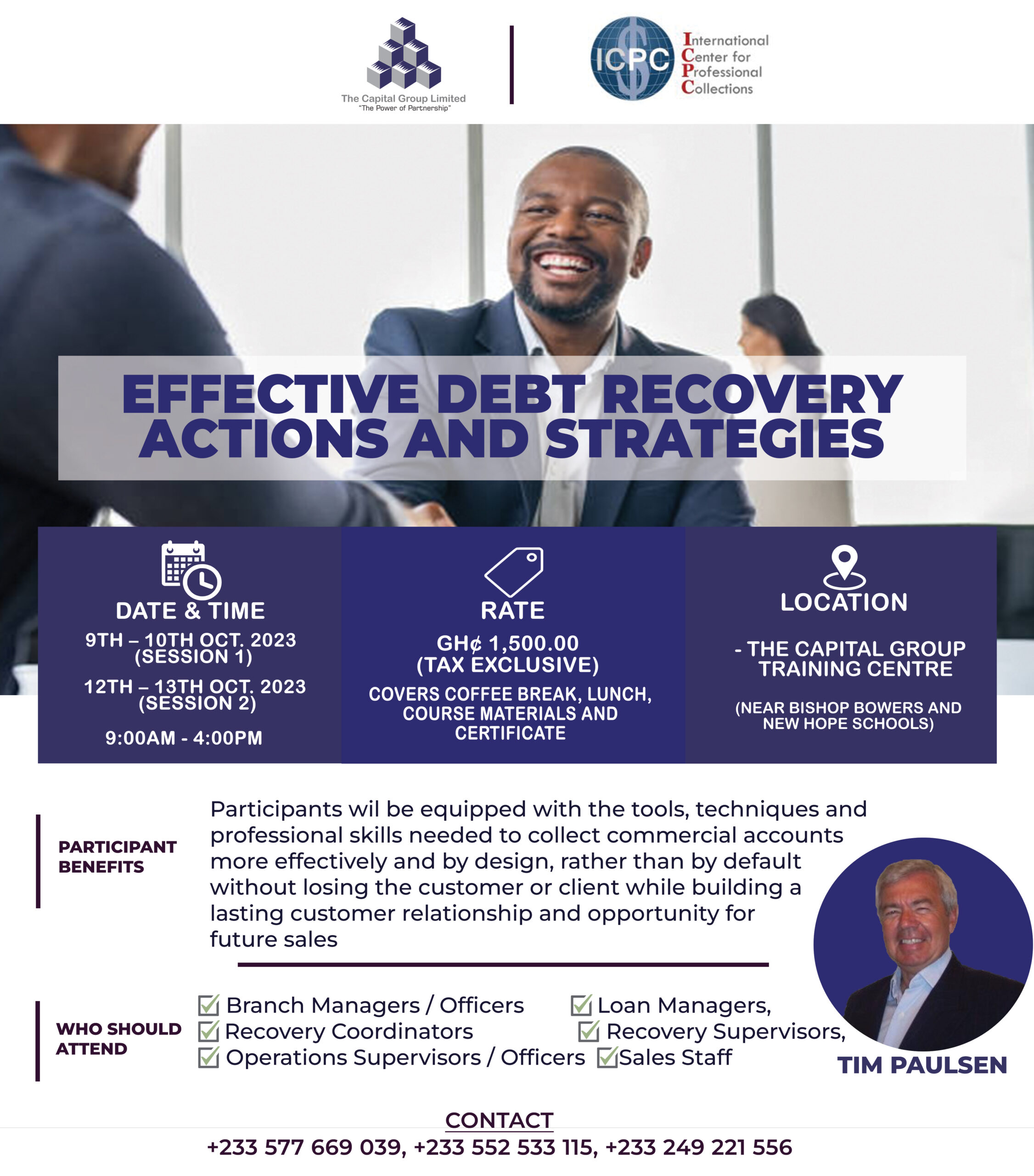 EFFECTIVE DEBT RECOVERY ACTIONS AND STRATEGIES MASTERCLASS